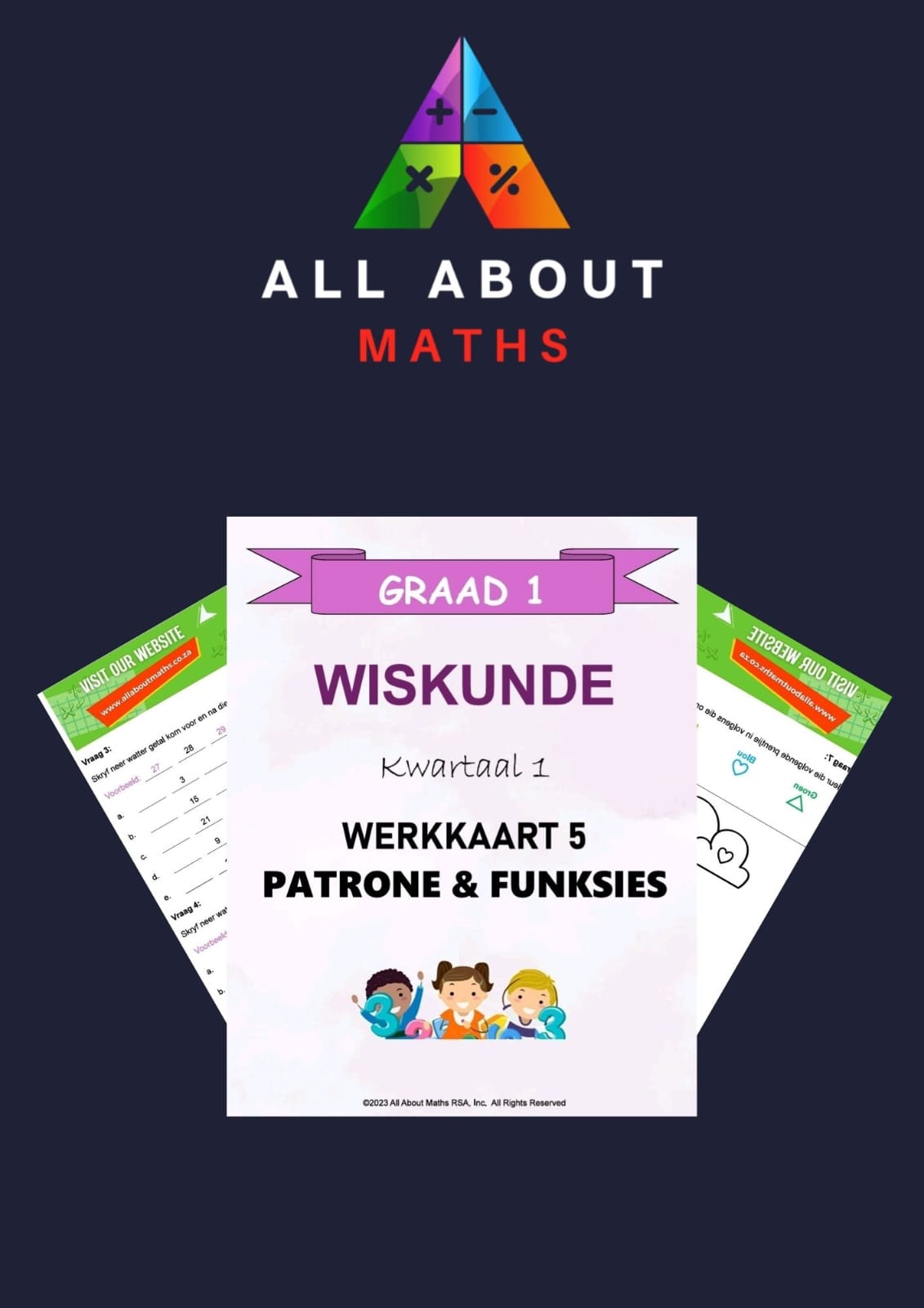 Graad 1 - Werkkaart 5: Partrone & Funksies 1SKU 000011