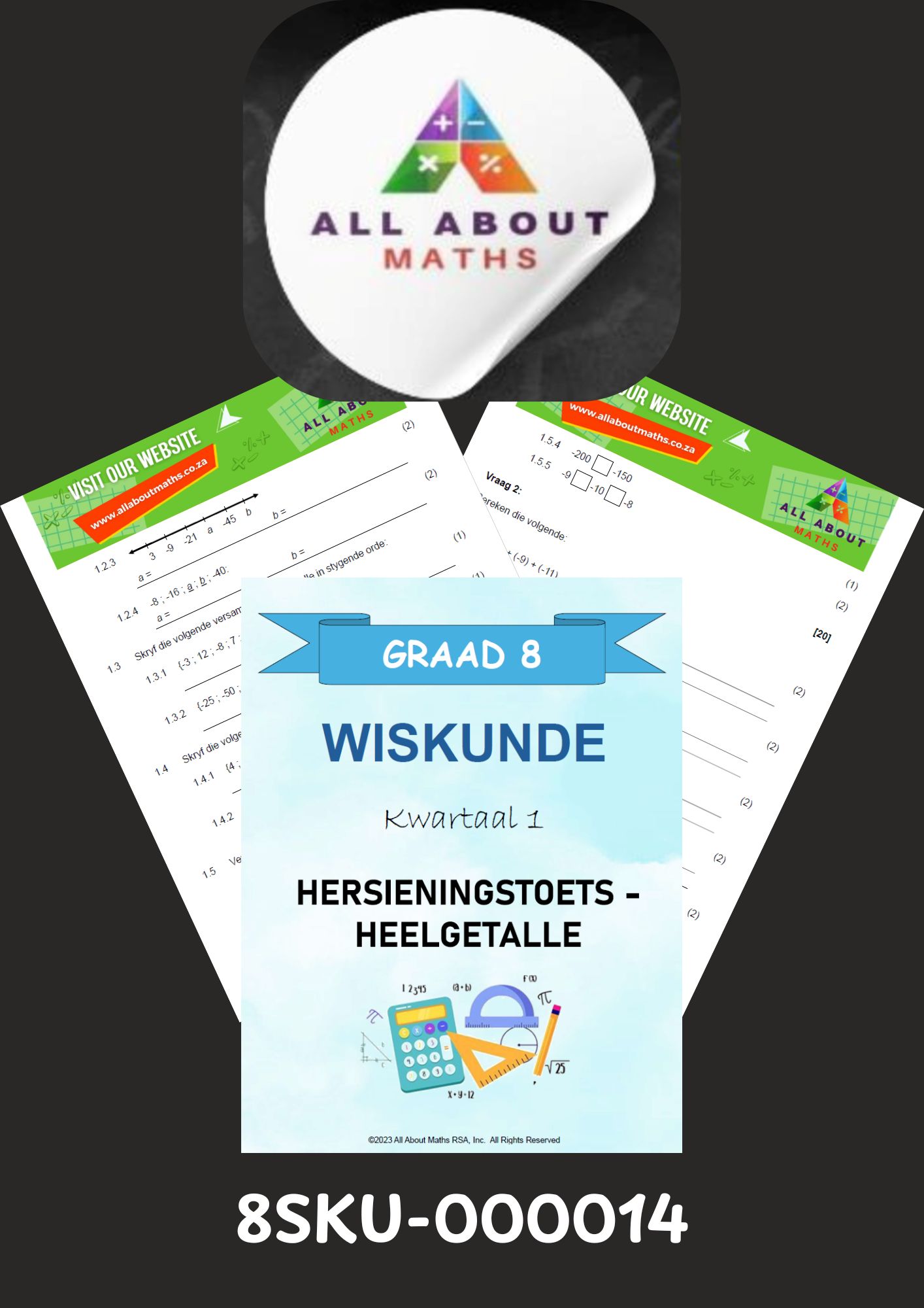 GRAAD 8 - HERSIENINGSTOETS: HEELGETALLE 8SKU 000014 1