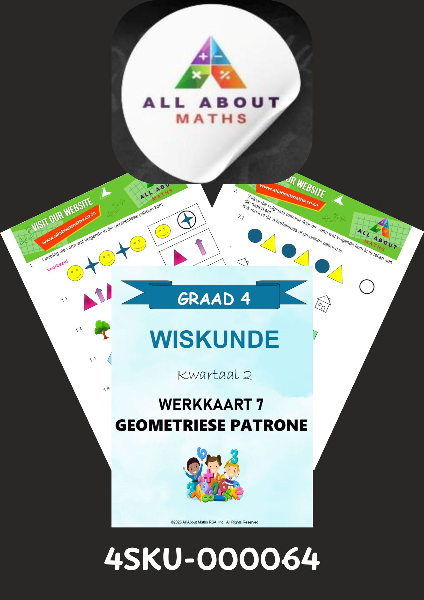 Graad 4 Wiskunde Werkkaart Kwartaal 2 – Meetkundige Patrone 4SKU 000064